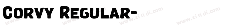 Corvy Regular字体转换 Corvy Regular字体转换